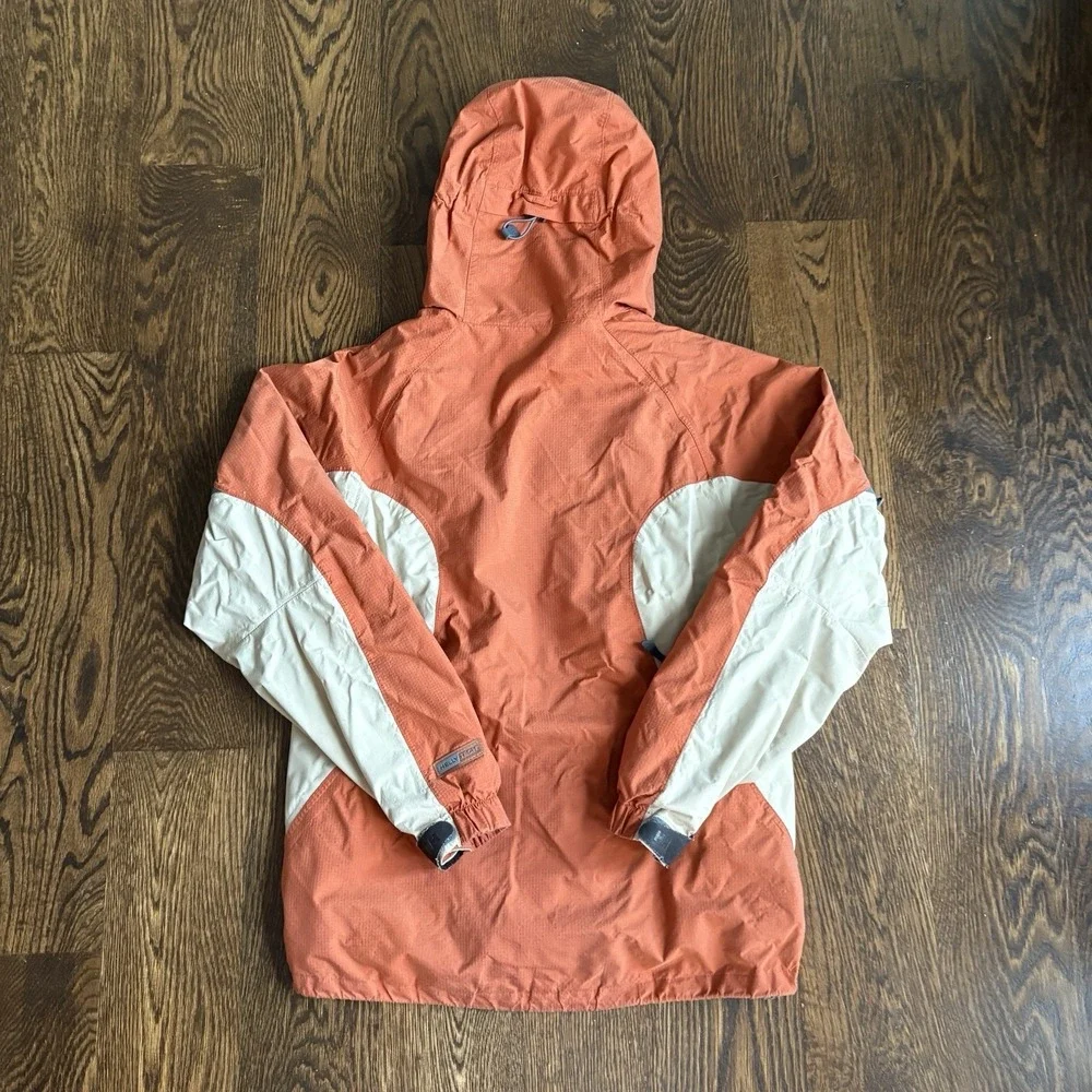 Helly Hansen Ski Jacket Mens XS Helly Tech Colorblock Waterproof Hooded Orange
